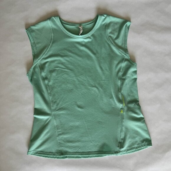 lululemon athletica Tops - Lululemon Cap Sleeve Hiking Tank | Aqua & Green Size 10